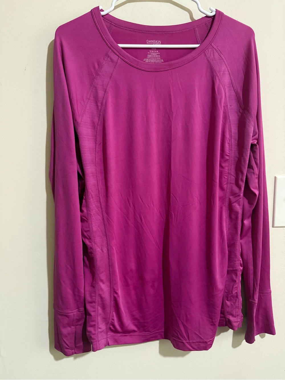 Danskin Now Long-Sleeve Active Top — Magenta